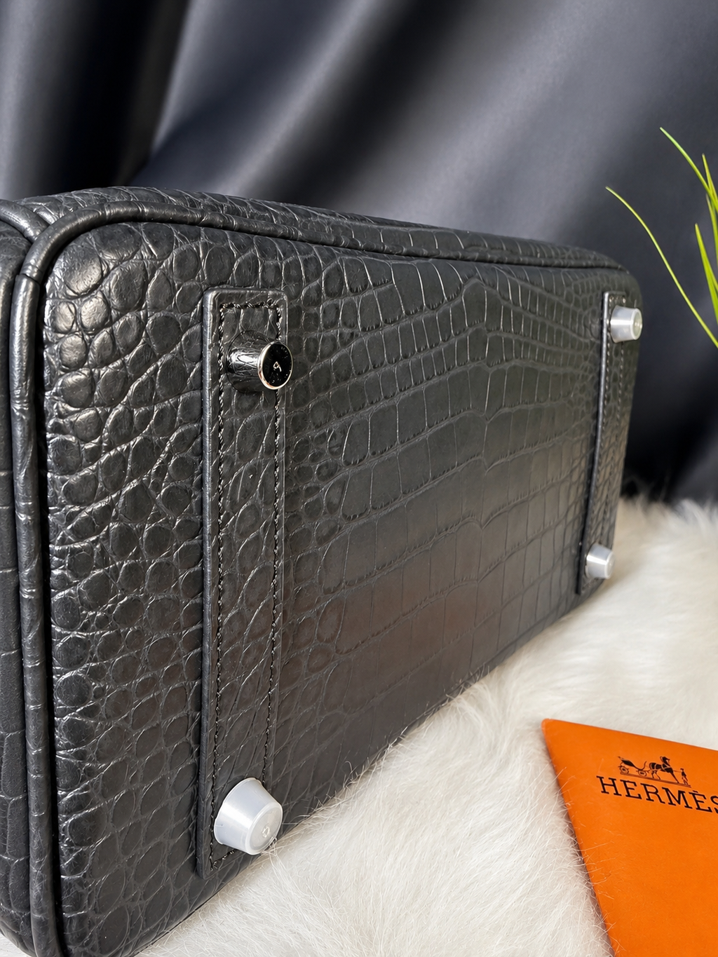 HRMS Birkin 20 Croc Black Luxury Edition 🖤✨