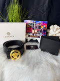 Set VRSC Belt & Wallet Black Medusa Inspired 🖤✨