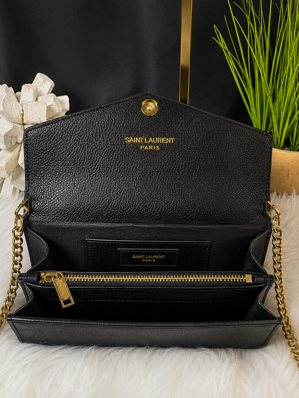 Y-S-L Envelope Chain Shoulder Bag Inspired 🖤✨