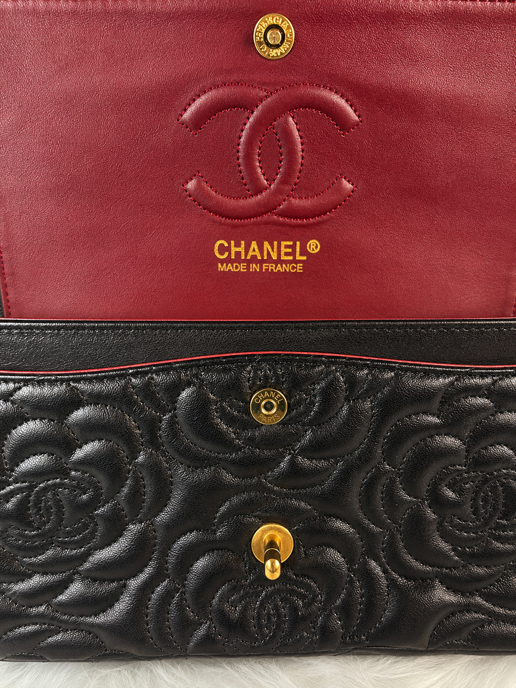 CC Camellia Black Quilted Shoulder Bag 🖤✨