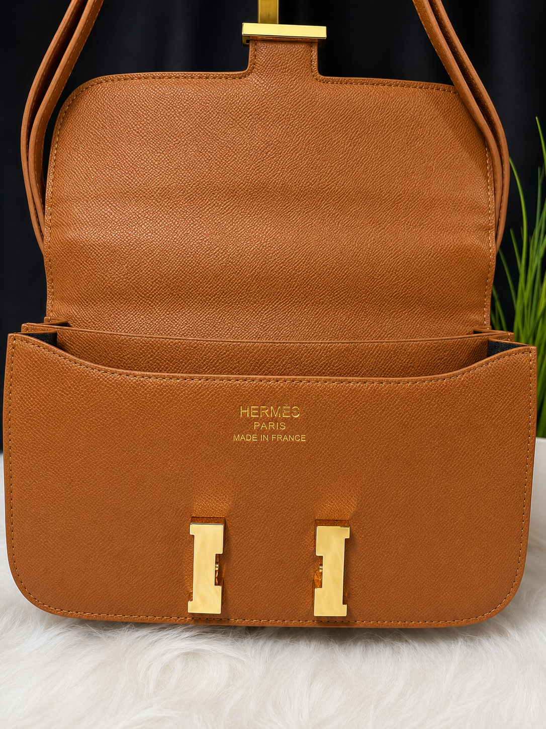 H.ermès Constance Inspired Leather Shoulder Bag 🤎✨