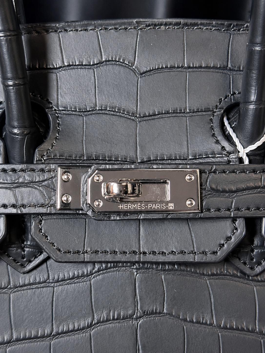 HRMS Birkin 20 Croc Black Luxury Edition 🖤✨