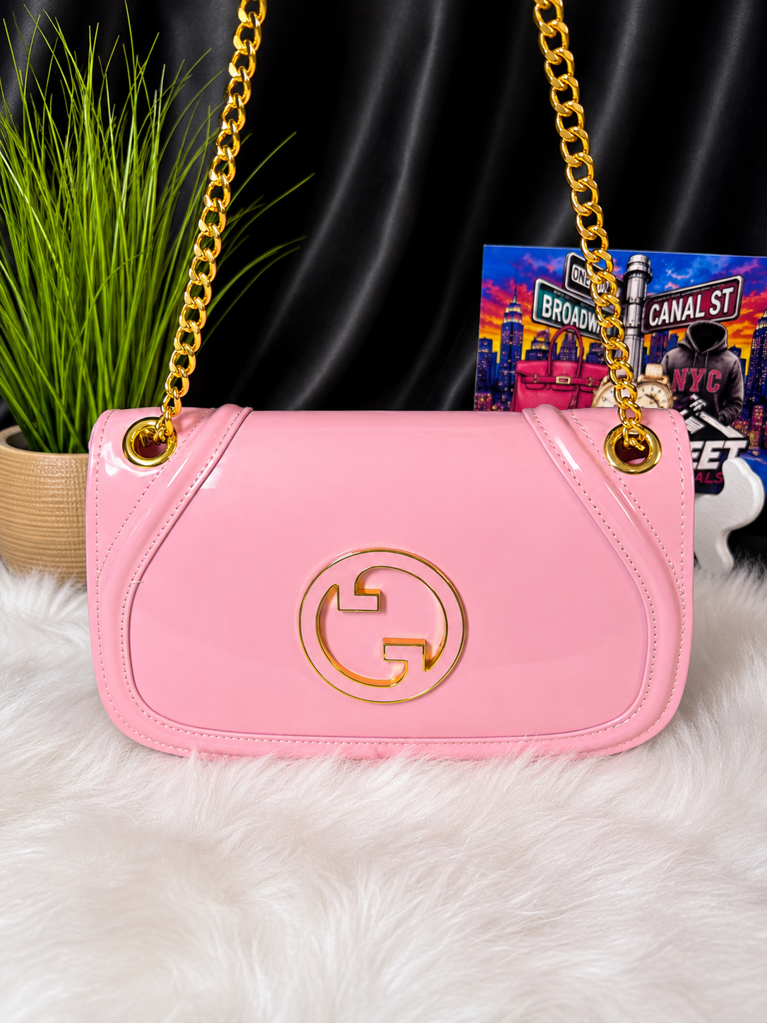 GG Blondie Pink Patent Shoulder Bag Inspired 💕✨
