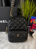 CC Mini Backpack Quilted Black Inspired 🖤✨