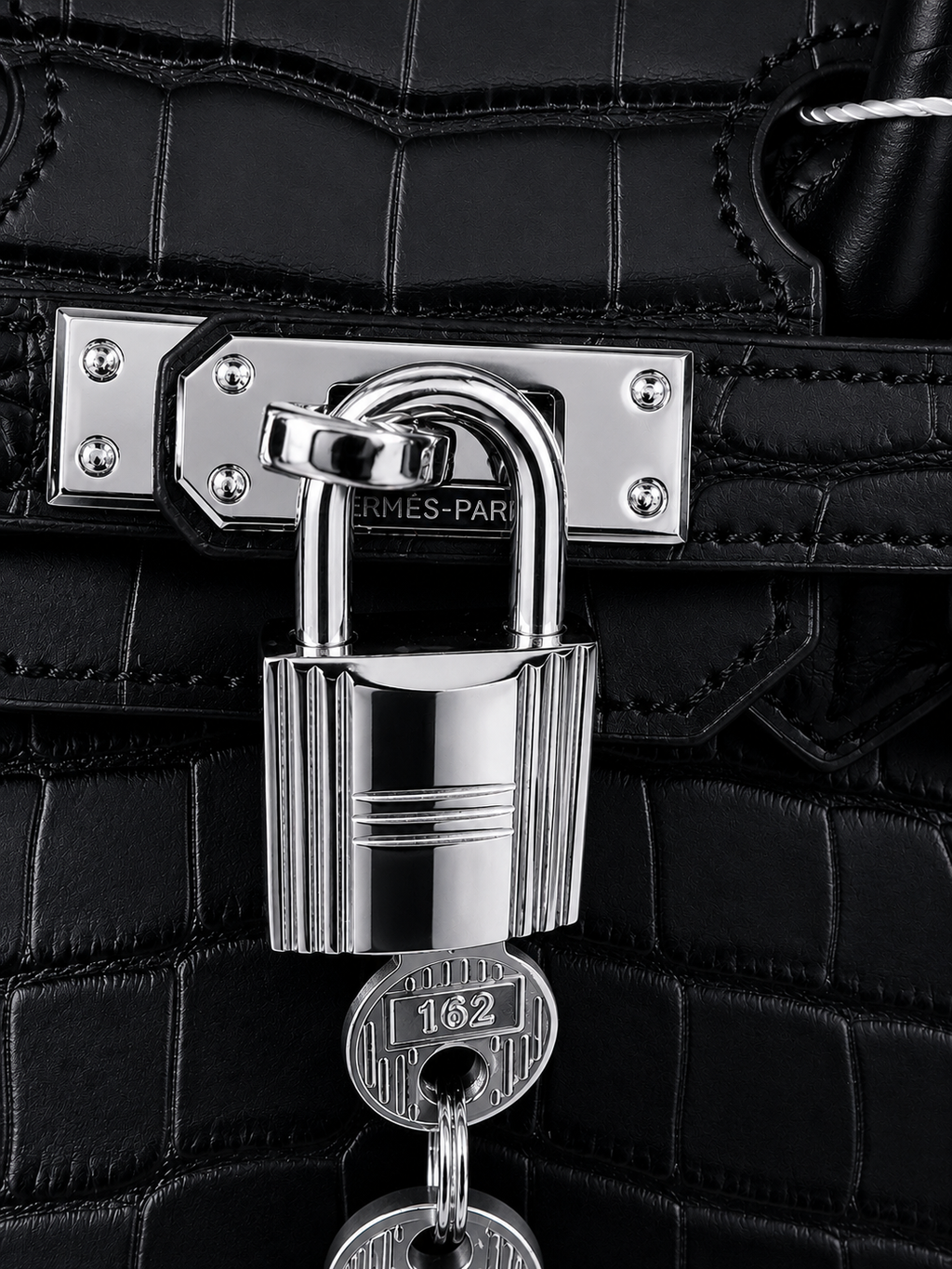HRMS Birkin 20 Croc Black Luxury Edition 🖤✨