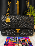 CC Camellia Black Quilted Shoulder Bag 🖤✨
