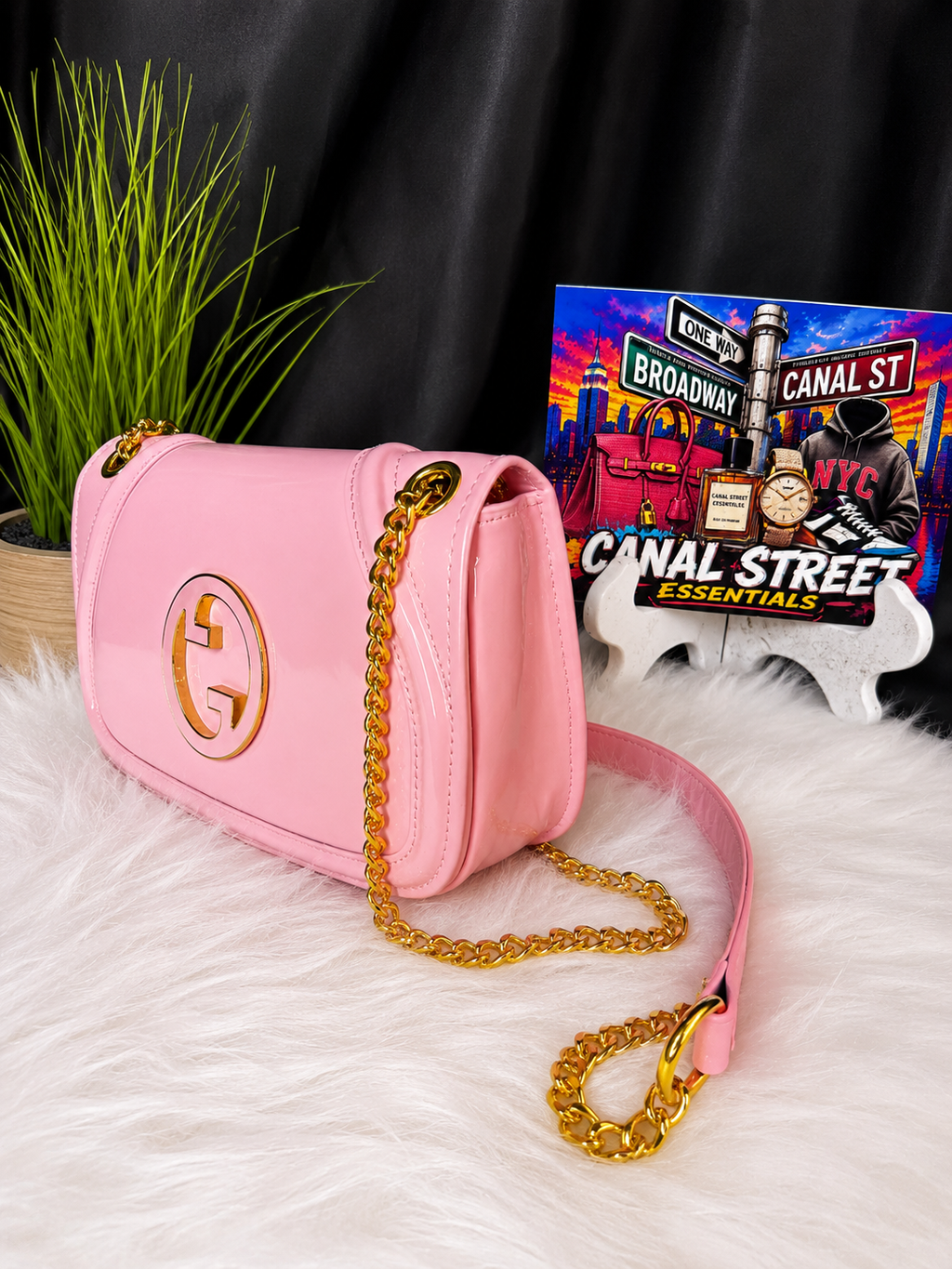 GG Blondie Pink Patent Shoulder Bag Inspired 💕✨