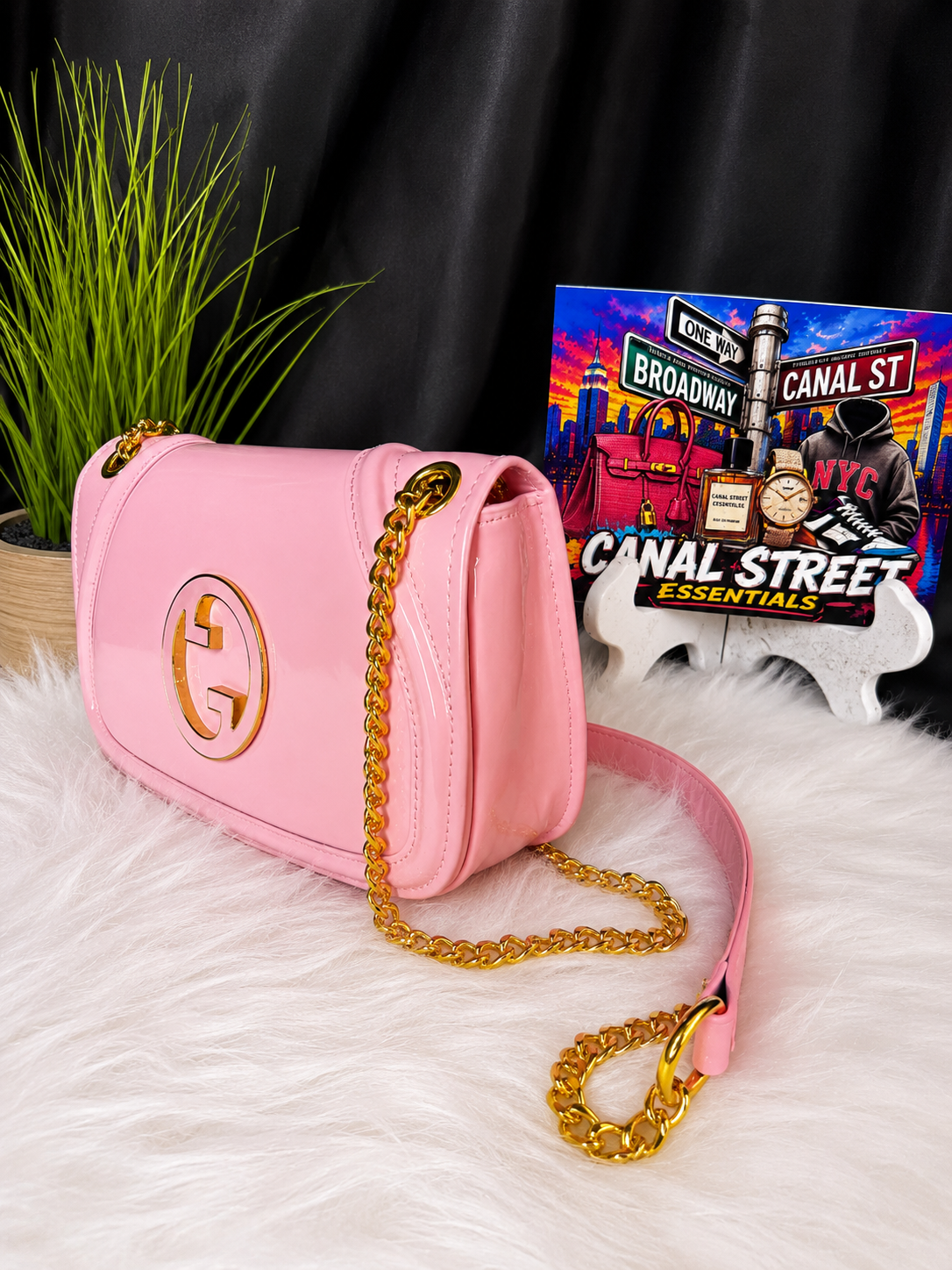 GG Blondie Pink Patent Shoulder Bag Inspired 💕✨