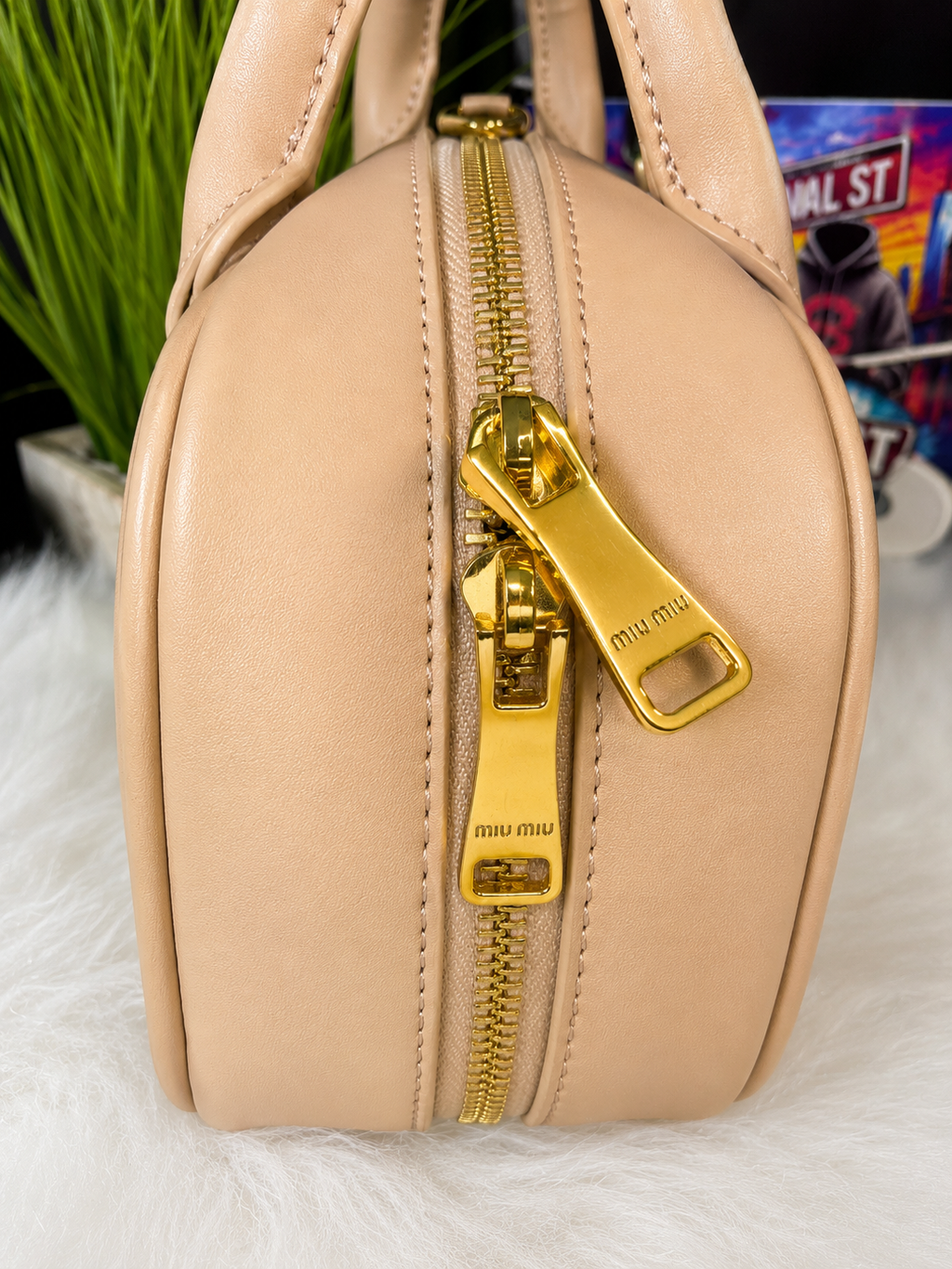 MM Leather Bowling Bag Inspired 🖤✨