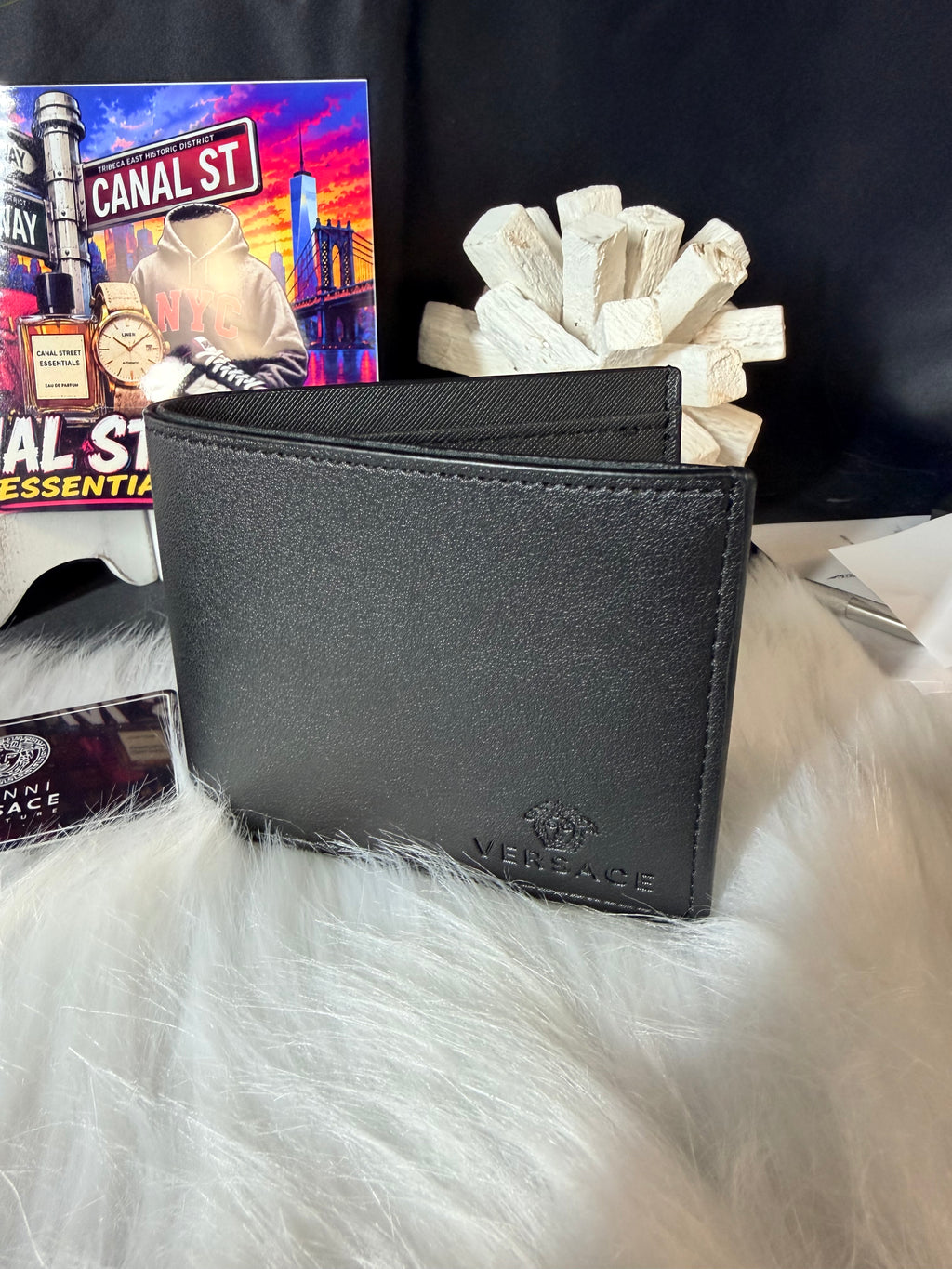 Set VRSC Belt & Wallet Black Medusa Inspired 🖤✨