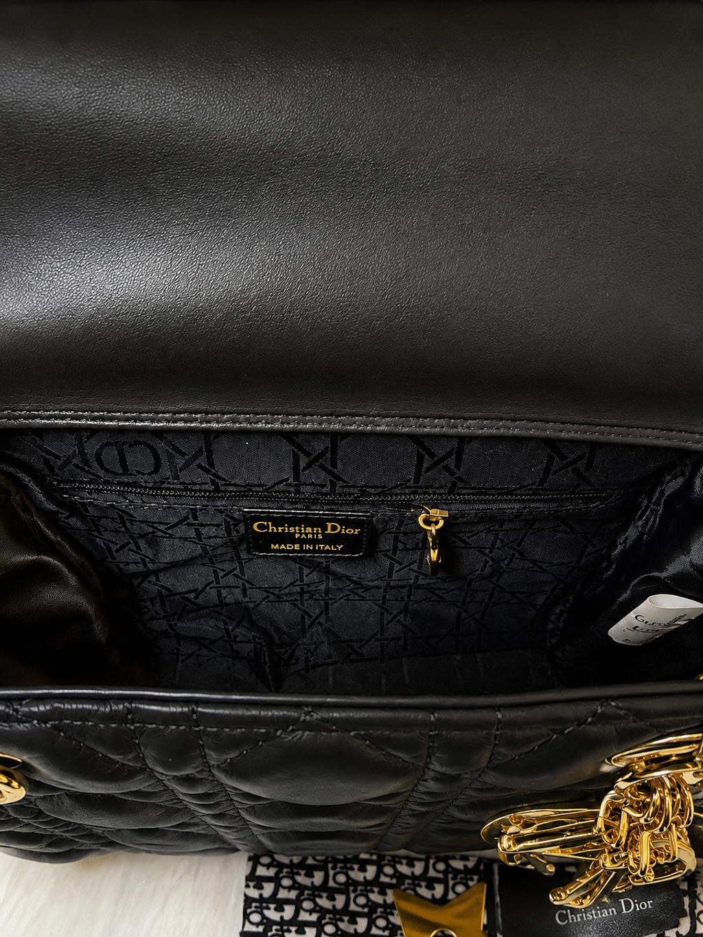 C.Dior Lady D.ior Black Quilted Bag Set 🖤✨
