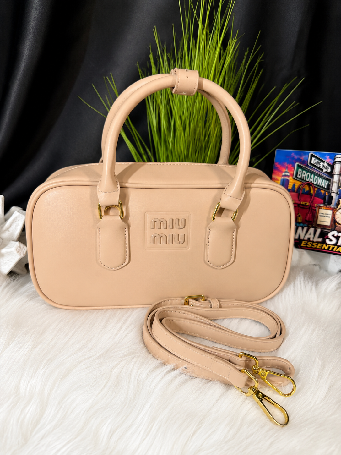 MM Leather Bowling Bag Inspired 🖤✨