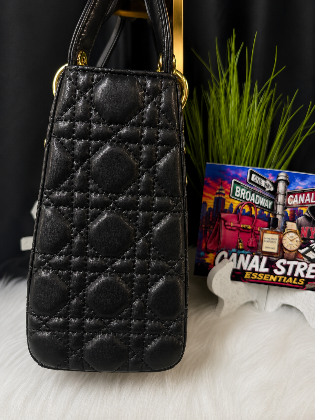 C.Dior Lady D.ior Black Quilted Bag Set 🖤✨