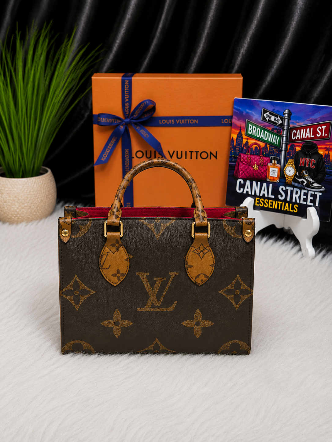 LV Inspired Onthego Mini Bag Set