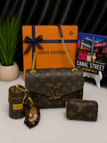 LV Burgundy Interior Chain Shoulder Bag