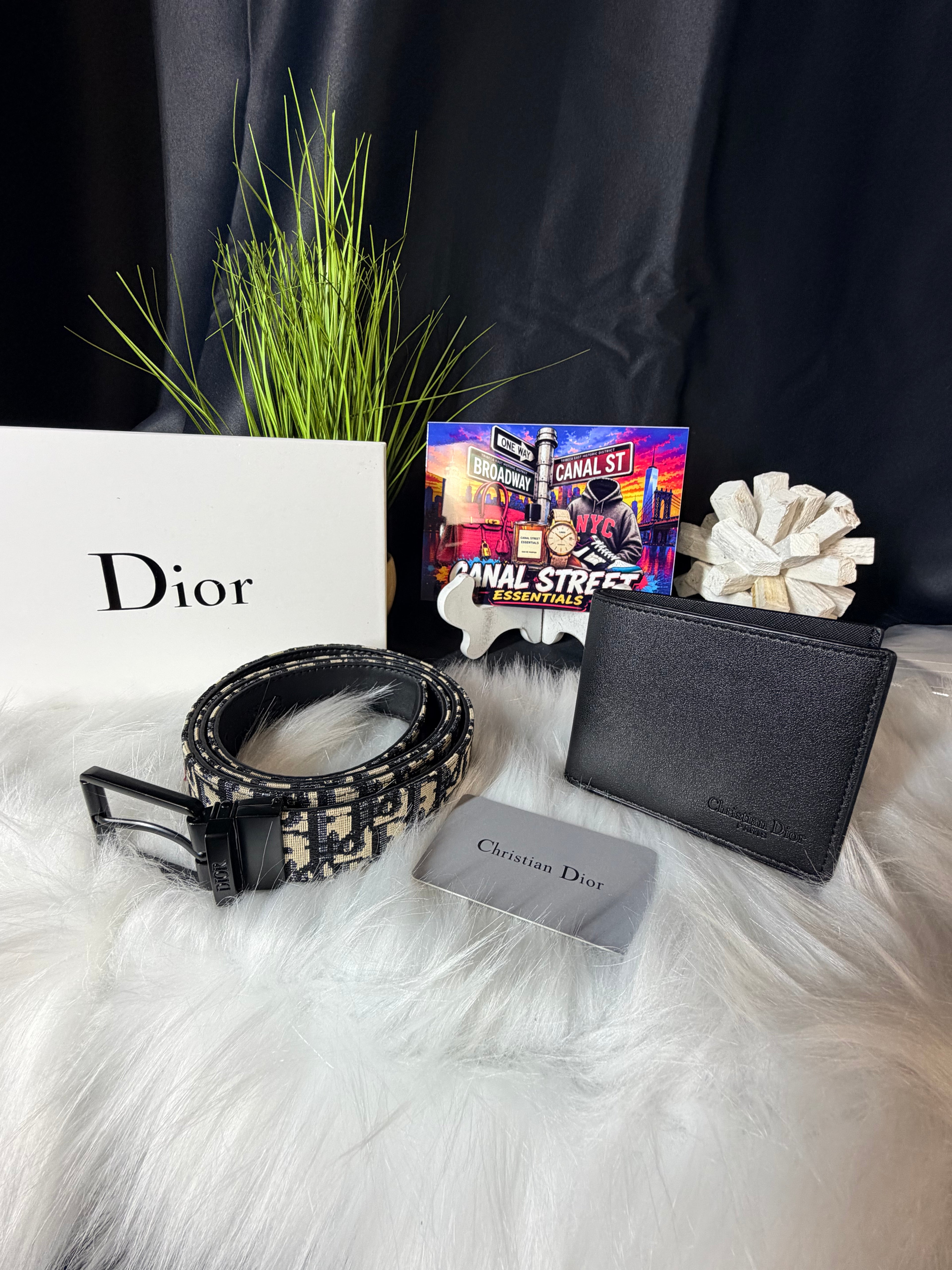 Set CD Belt & Wallet Black Inspired 🖤✨